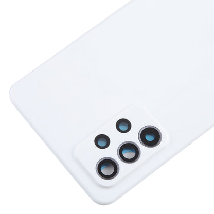 For Samsung Galaxy A52 5G / A52 4G Battery Back Cover with Camera Lens Frame(White)