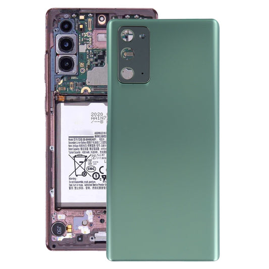 For Samsung Galaxy Note20 Battery Back Cover with Camera Lens Frame (Green)