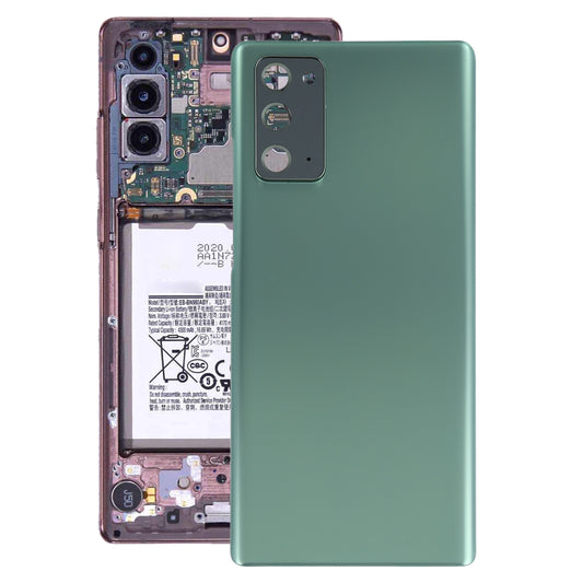 For Samsung Galaxy Note20 Battery Back Cover with Camera Lens Frame (Green)