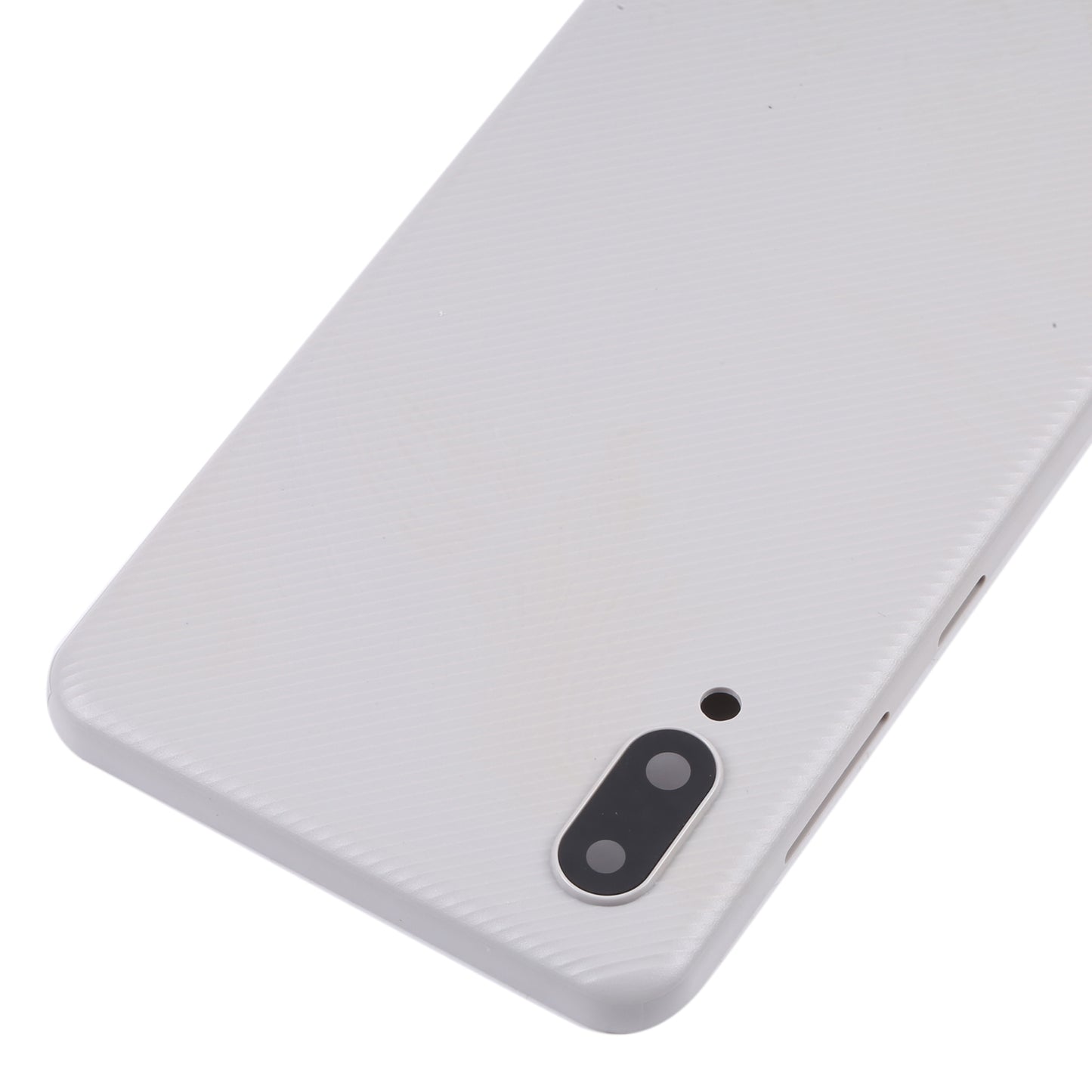 For Samsung Galaxy A02 Battery Back Cover with Camera Lens Frame (White)