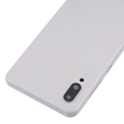 For Samsung Galaxy A02 Battery Back Cover with Camera Lens Frame (White)