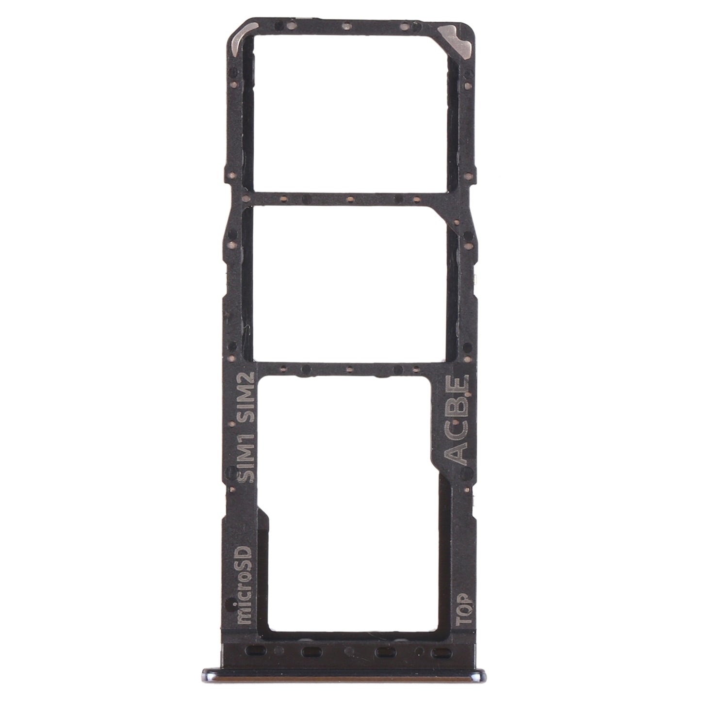 For Samsung Galaxy A32 SM-A325 SIM Card Tray + SIM Card Tray + Micro SD Card Tray (Black)