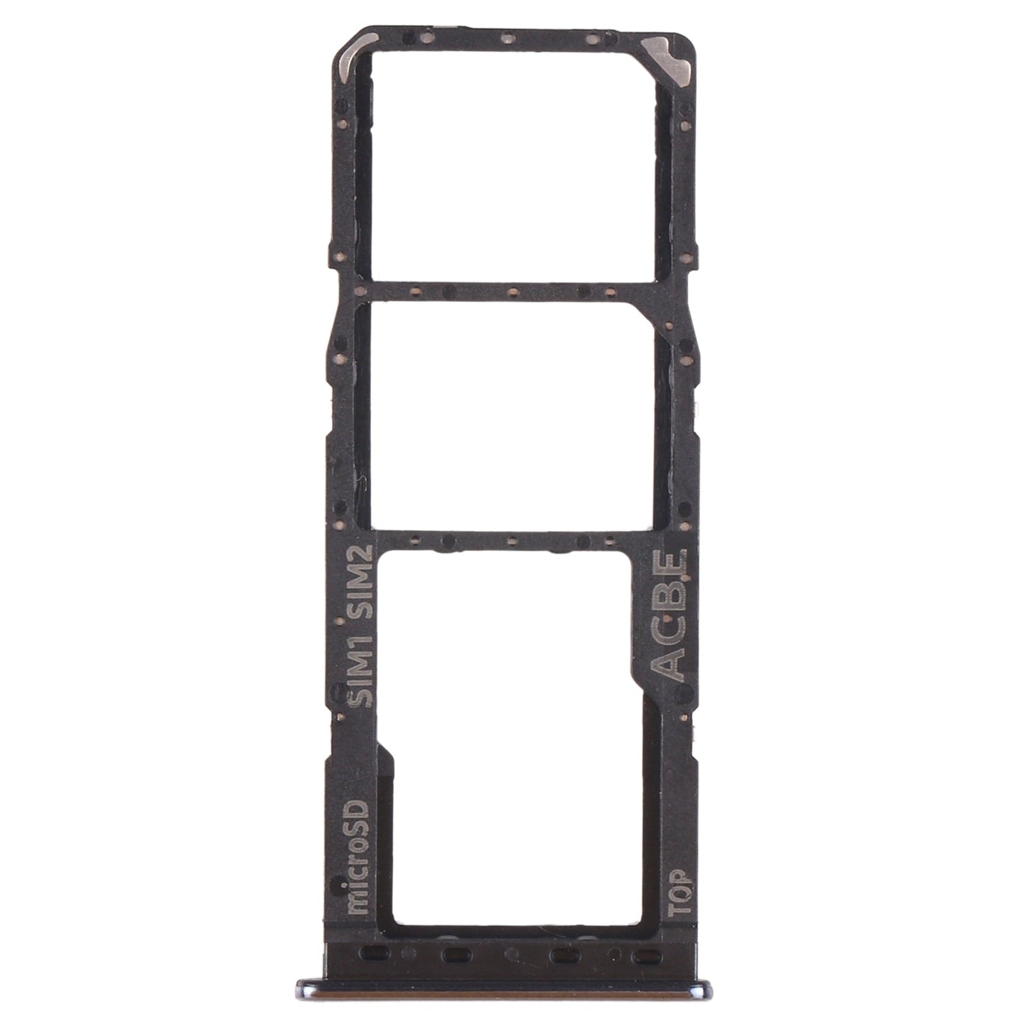 For Samsung Galaxy A32 SM-A325 SIM Card Tray + SIM Card Tray + Micro SD Card Tray (Black)