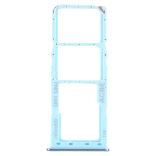 For Samsung Galaxy A32 SM-A325 SIM Card Tray + SIM Card Tray + Micro SD Card Tray (Blue)