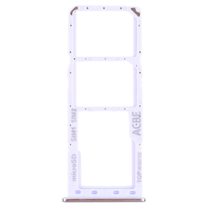 For Samsung Galaxy A32 SM-A325 SIM Card Tray + SIM Card Tray + Micro SD Card Tray (Purple)