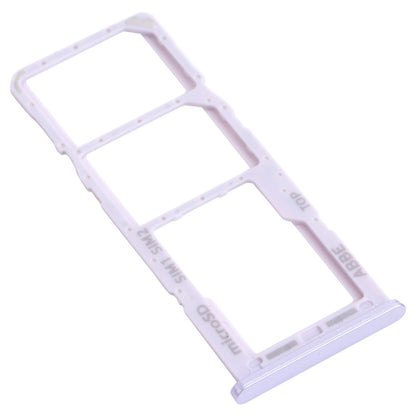 For Samsung Galaxy A22 SM-A225 SIM Card Tray + SIM Card Tray + Micro SD Card Tray (Purple)