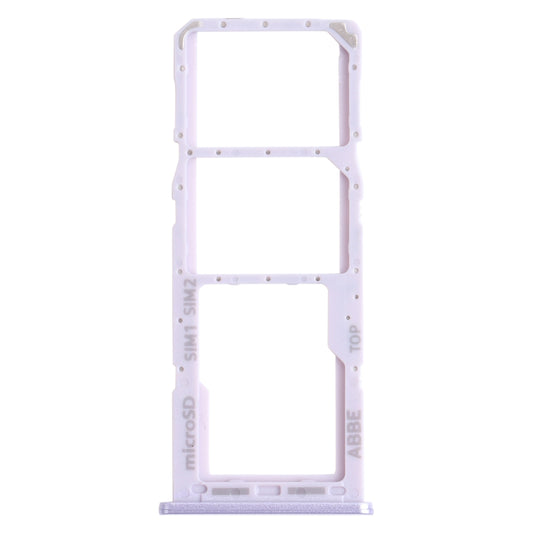 For Samsung Galaxy A22 SM-A225 SIM Card Tray + SIM Card Tray + Micro SD Card Tray (Purple)
