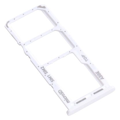 For Samsung Galaxy A22 SM-A225 SIM Card Tray + SIM Card Tray + Micro SD Card Tray (Silver)