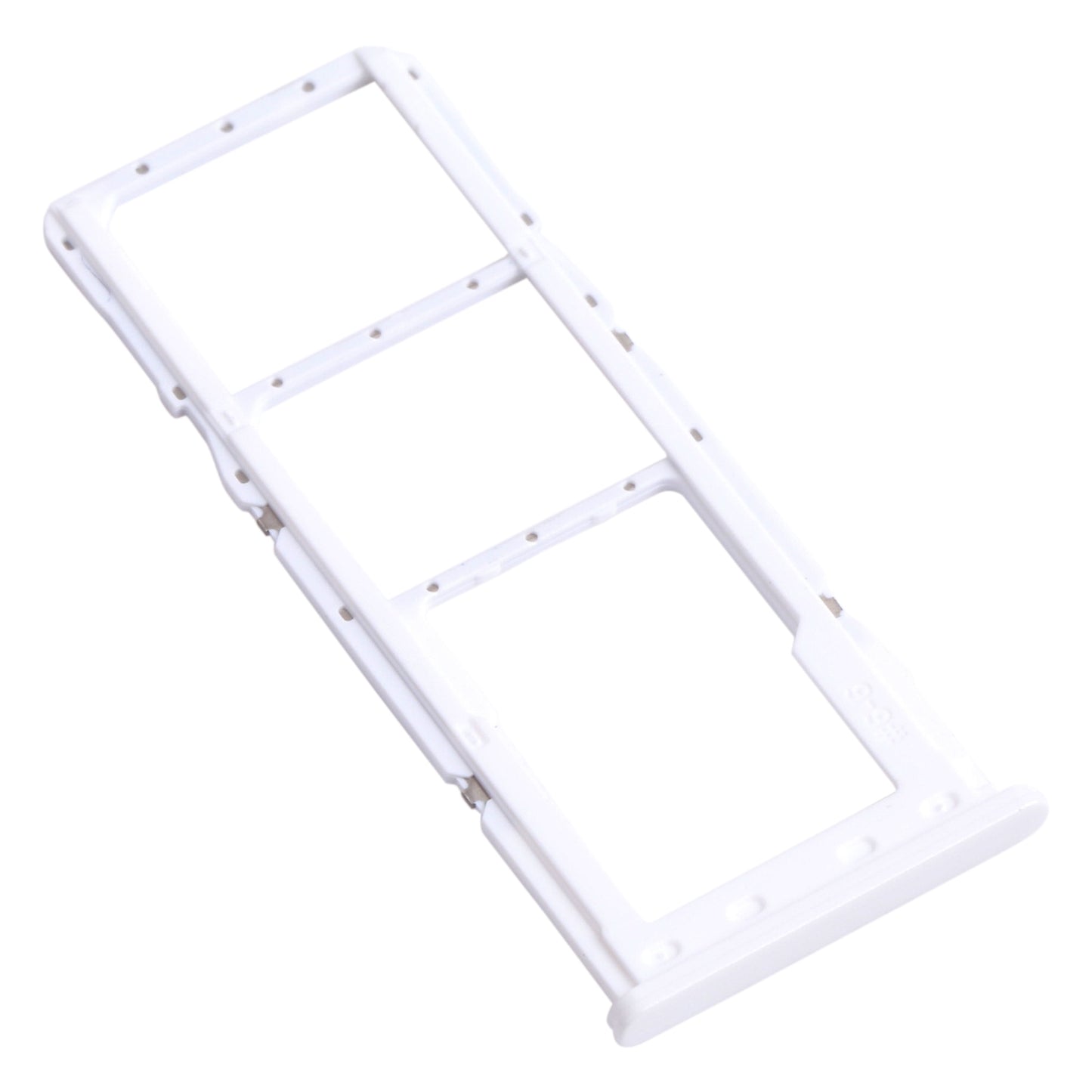 For Samsung Galaxy A22 SM-A225 SIM Card Tray + SIM Card Tray + Micro SD Card Tray (Silver)