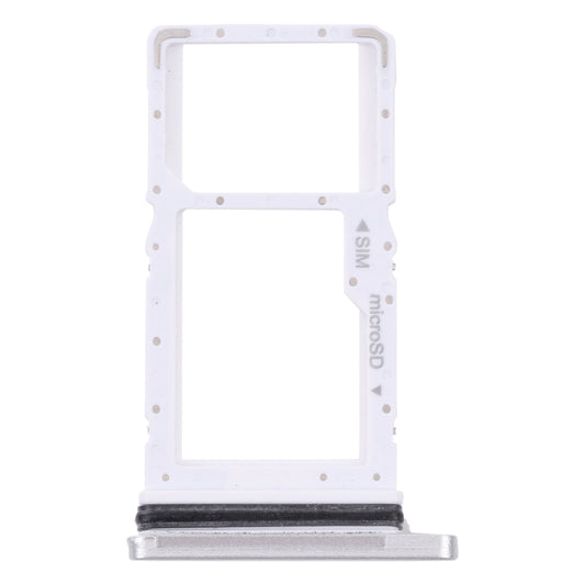For Samsung Galaxy Tab A7 10.4 (2020) SM-T505 SIM Card Tray + Micro SD Card Tray (White)