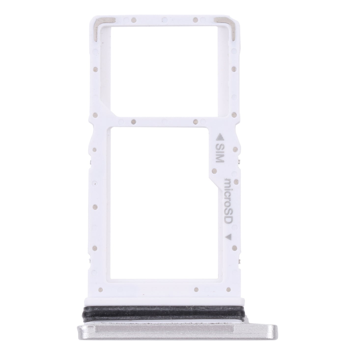 For Samsung Galaxy Tab A7 10.4 (2020) SM-T505 SIM Card Tray + Micro SD Card Tray (White)