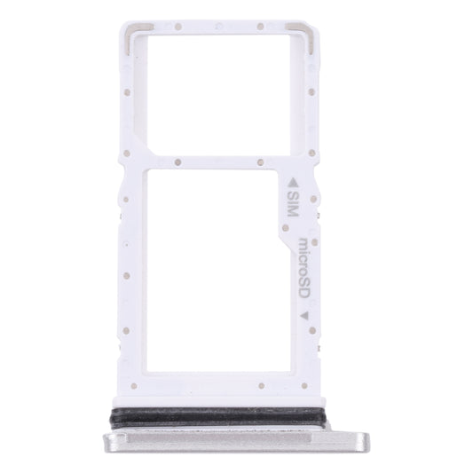 For Samsung Galaxy Tab A7 10.4 (2020) SM-T505 SIM Card Tray + Micro SD Card Tray (White)