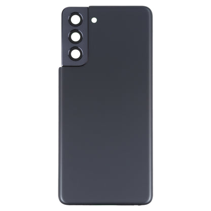 For Samsung Galaxy S21 5G Battery Back Cover with Camera Lens Frame (Black)