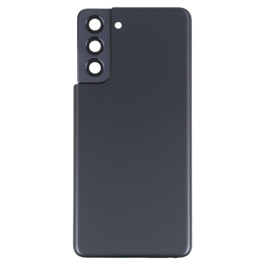 For Samsung Galaxy S21 5G Battery Back Cover with Camera Lens Frame (Black)