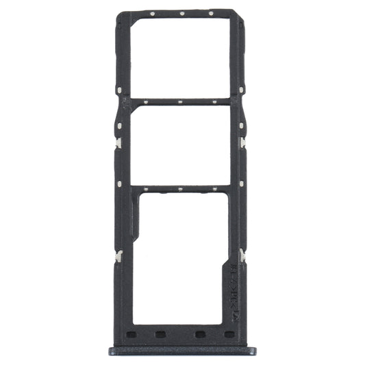 For Samsung Galaxy M12 SM-M127 SIM Card Tray + SIM Card Tray + Micro SD Card Tray (Black)