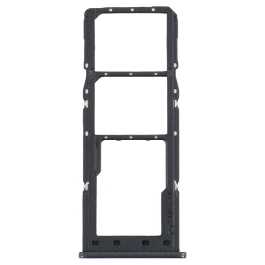 For Samsung Galaxy M12 SM-M127 SIM Card Tray + SIM Card Tray + Micro SD Card Tray (Black)