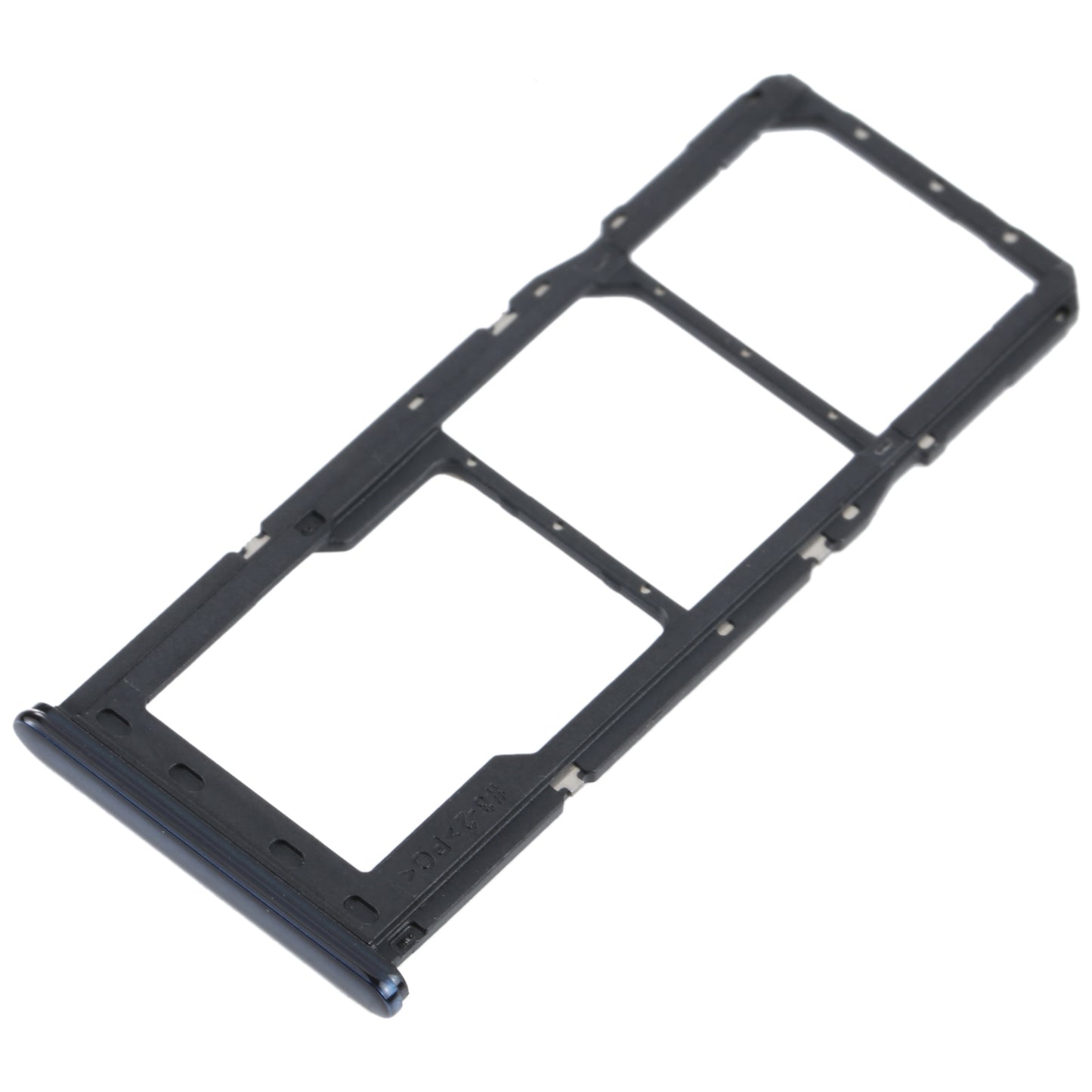 For Samsung Galaxy M32 SM-M325 SIM Card Tray + SIM Card Tray + Micro SD Card Tray (Black)