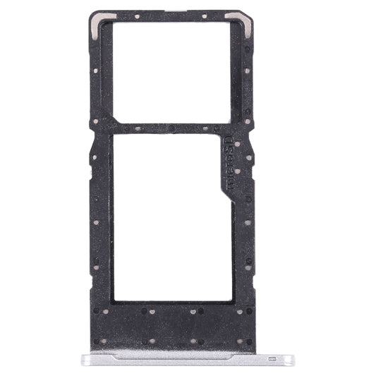 SIM Card Tray + Micro SD Card Tray for Samsung Galaxy Tab A7 Lite SM-T225 (Silver)