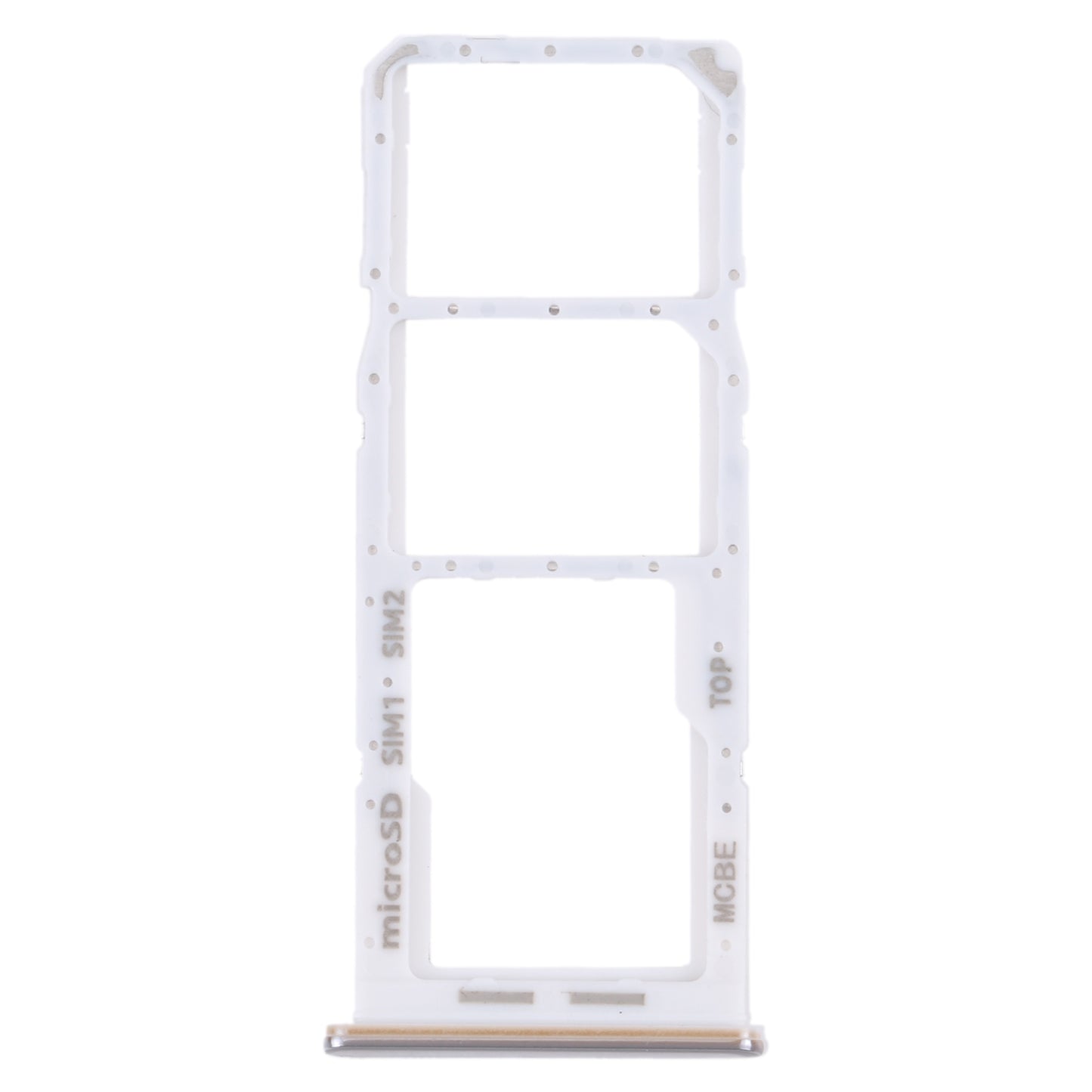 For Samsung Galaxy M32 5G SM-M326B Original SIM Card Tray + SIM Card Tray + Micro SD card tray (White)