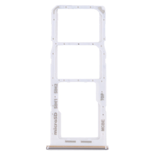 For Samsung Galaxy M32 5G SM-M326B Original SIM Card Tray + SIM Card Tray + Micro SD card tray (White)