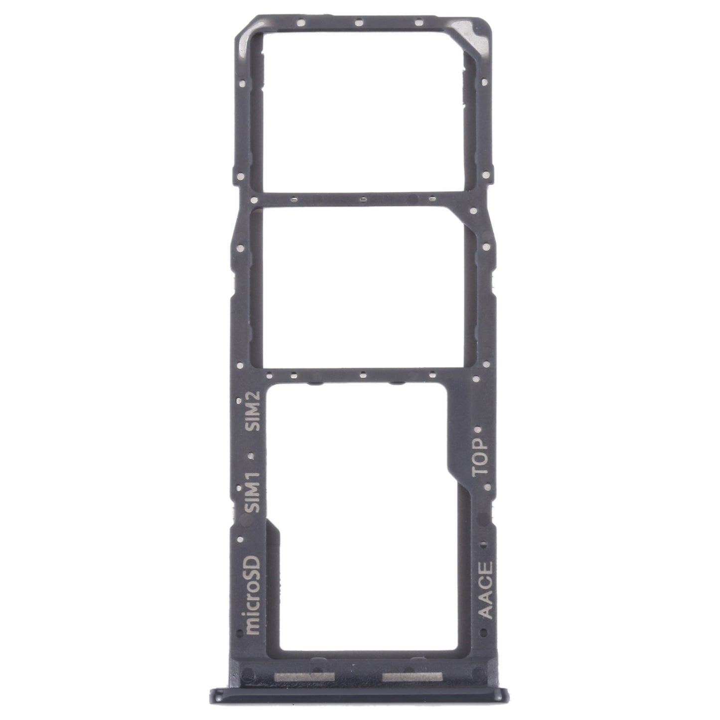 For Samsung Galaxy A13 SM-A135 Original SIM Card Tray + SIM Card Tray + Micro SD card tray (Black)