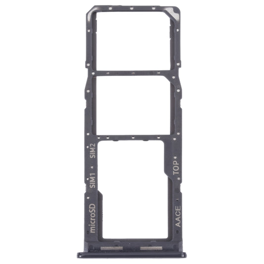 For Samsung Galaxy A13 SM-A135 Original SIM Card Tray + SIM Card Tray + Micro SD card tray (Black)