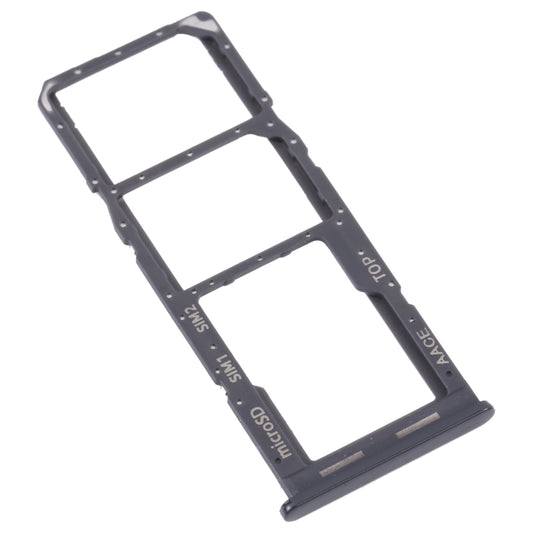 For Samsung Galaxy A13 SM-A135 Original SIM Card Tray + SIM Card Tray + Micro SD card tray (Black)