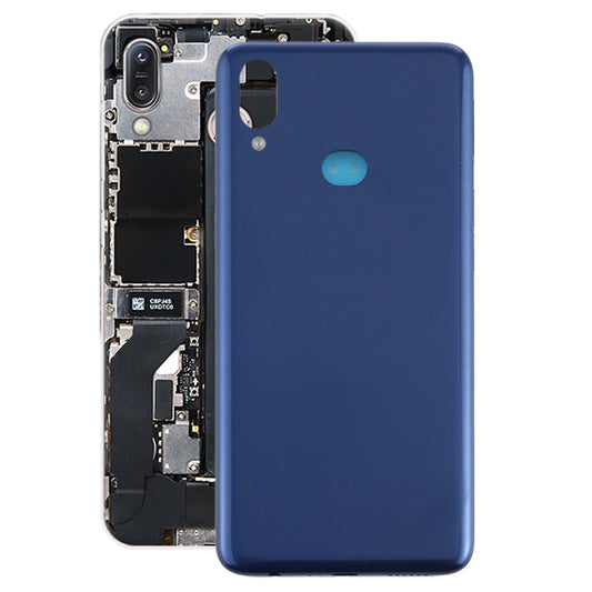 For Galaxy A10s Battery Back Cover with Side Keys (Blue)