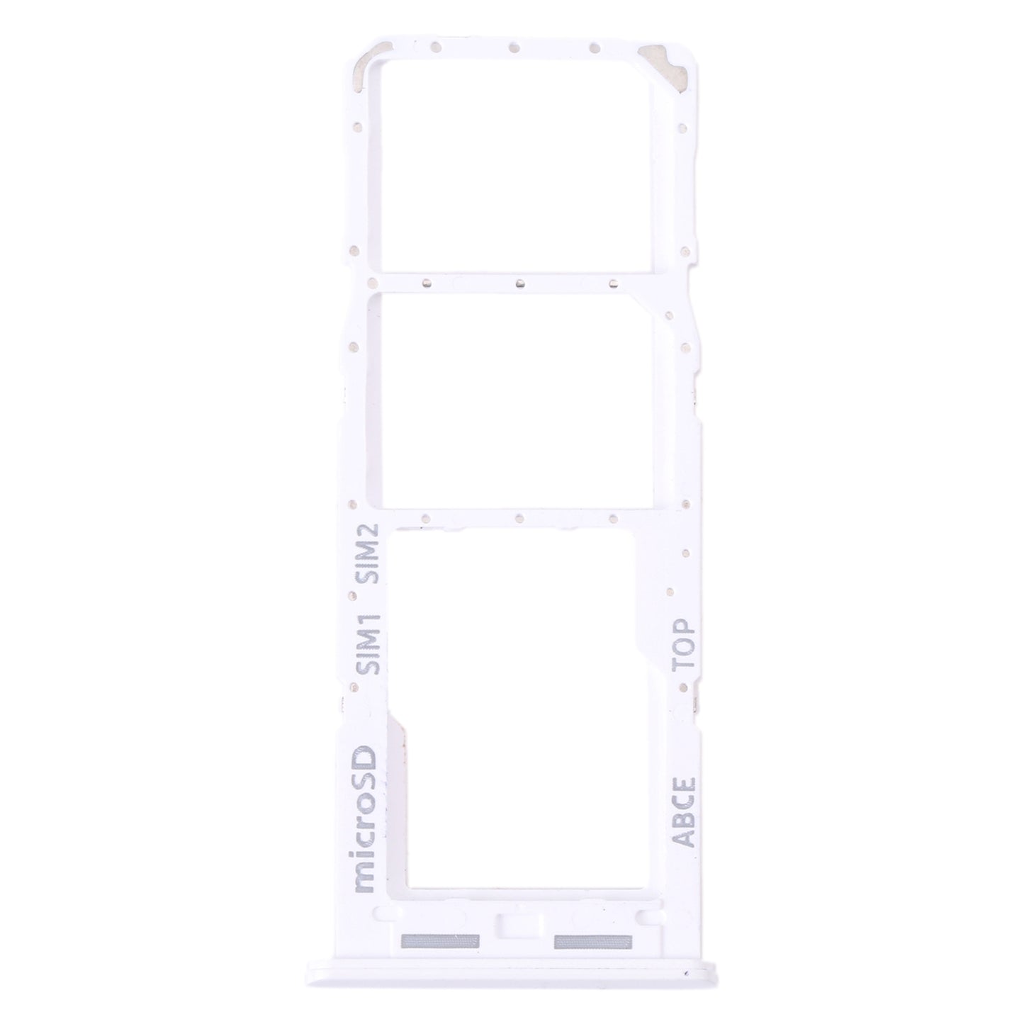 For Samsung Galaxy A23 SM-A235 Original SIM Card Tray + SIM Card Tray + Micro SD Card Tray (White)