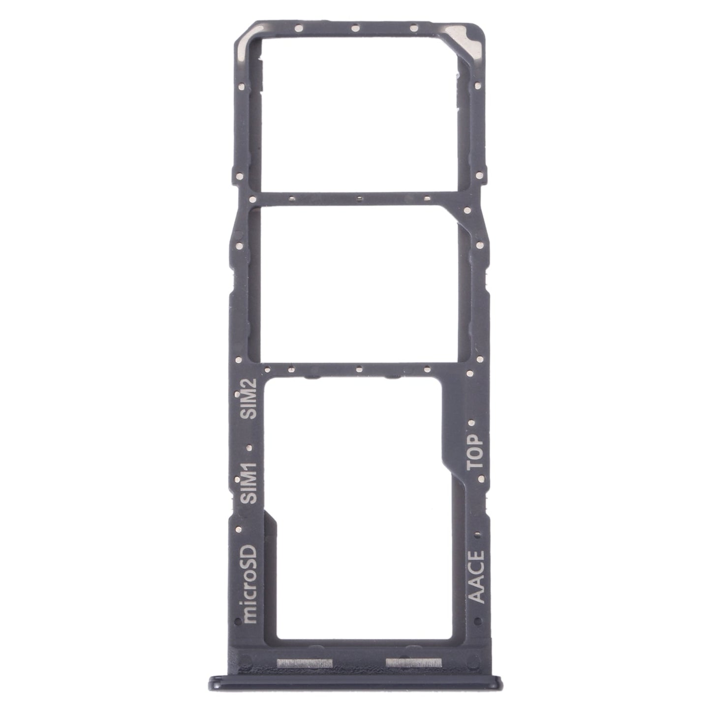 For Samsung Galaxy A13 SM-A135 Original SIM Card Tray + SIM Card Tray + Micro SD Card Tray (Black)