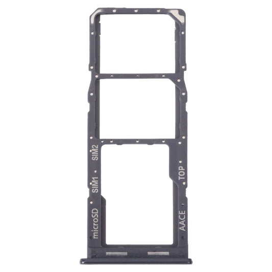 For Samsung Galaxy A13 SM-A135 Original SIM Card Tray + SIM Card Tray + Micro SD Card Tray (Black)