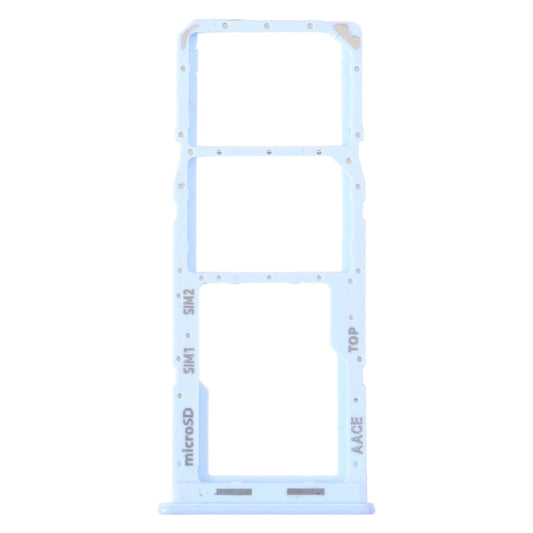 For Samsung Galaxy A13 SM-A135 Original SIM Card Tray + SIM Card Tray + Micro SD Card Tray (Blue)