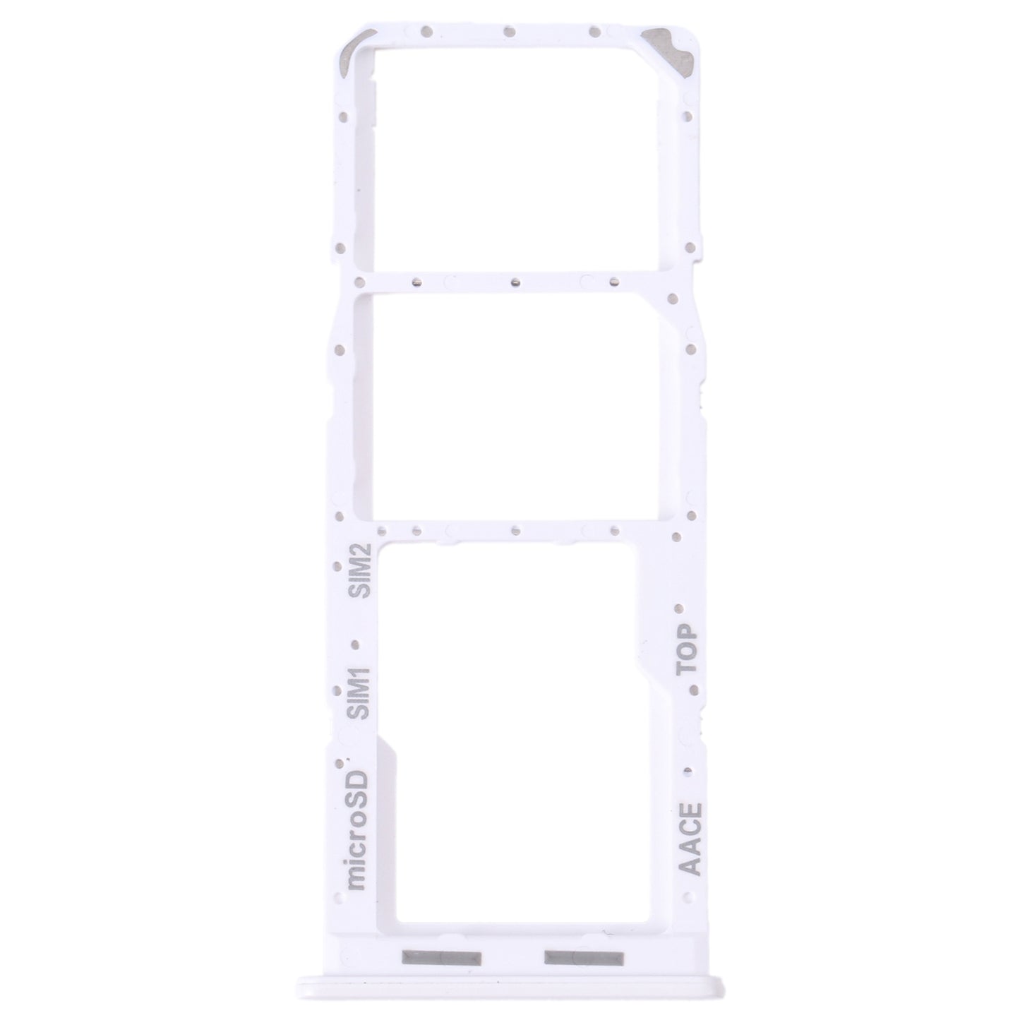 For Samsung Galaxy A13 SM-A135 Original SIM Card Tray + SIM Card Tray + Micro SD Card Tray (White)