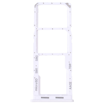 For Samsung Galaxy A13 SM-A135 Original SIM Card Tray + SIM Card Tray + Micro SD Card Tray (White)