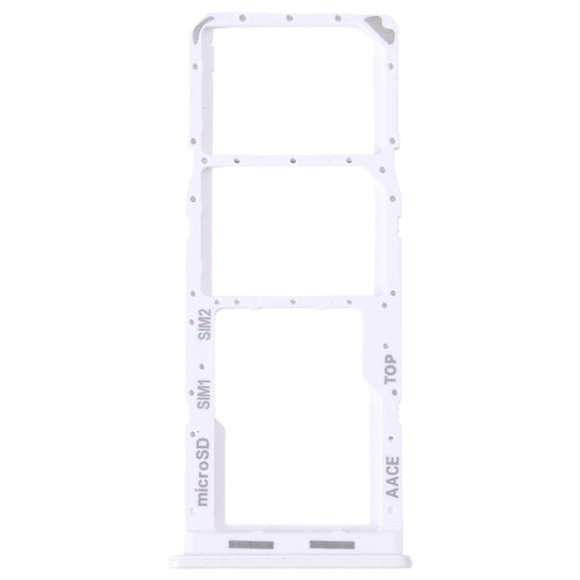 For Samsung Galaxy A13 SM-A135 Original SIM Card Tray + SIM Card Tray + Micro SD Card Tray (White)