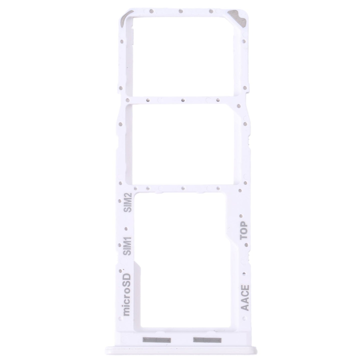 For Samsung Galaxy A13 SM-A135 Original SIM Card Tray + SIM Card Tray + Micro SD Card Tray (White)