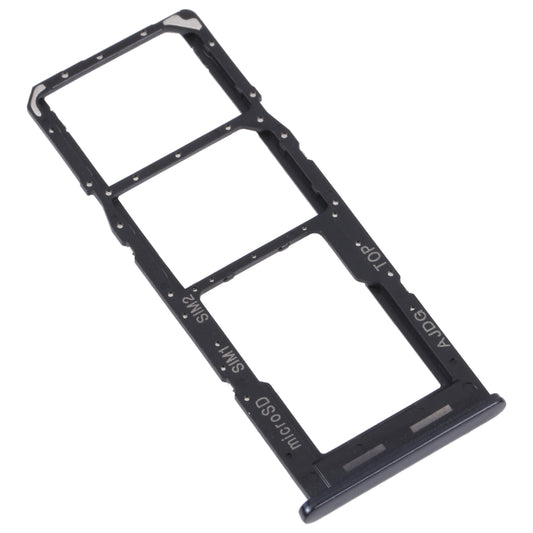 For Samsung Galaxy A04s SM-A047F Original SIM Card Tray + SIM Card Tray + Micro SD Card Tray (Black)
