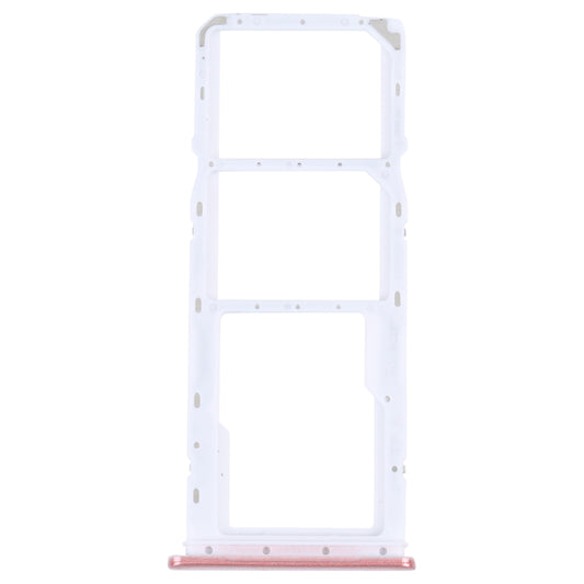 For Samsung Galaxy A04 SM-A045F Original SIM Card Tray + SIM Card Tray + Micro SD Card Tray (Pink)