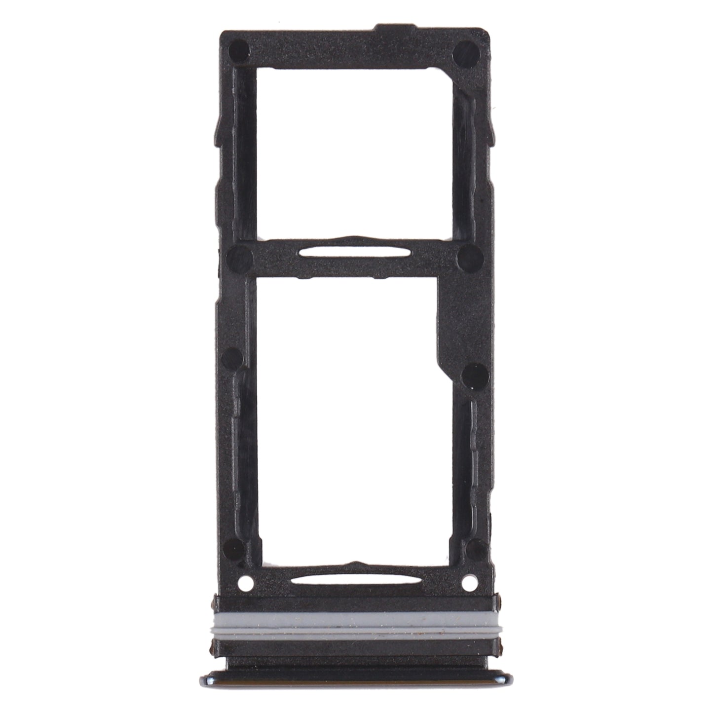 For Samsung Galaxy A72 SM-A725 SIM Card Tray + SIM Card Tray / Micro SD Card Tray (Black)