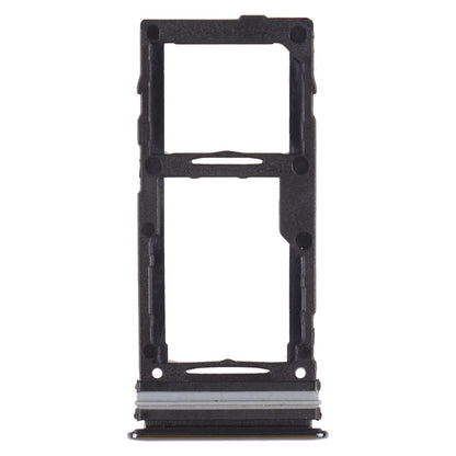 For Samsung Galaxy A72 SM-A725 SIM Card Tray + SIM Card Tray / Micro SD Card Tray (Black)
