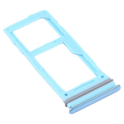 For Samsung Galaxy A72 SM-A725 SIM Card Tray + SIM Card Tray / Micro SD Card Tray (Blue)
