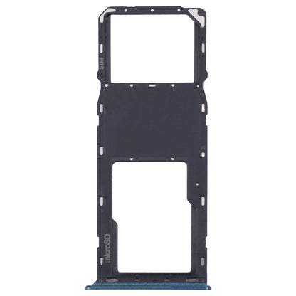 For Samsung Galaxy A03s SM-A037U Original SIM Card Tray + Micro SD card tray (Blue)