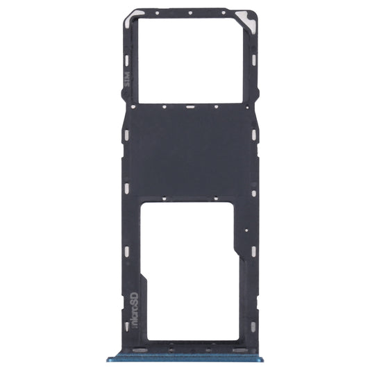 For Samsung Galaxy A03s SM-A037U Original SIM Card Tray + Micro SD card tray (Blue)