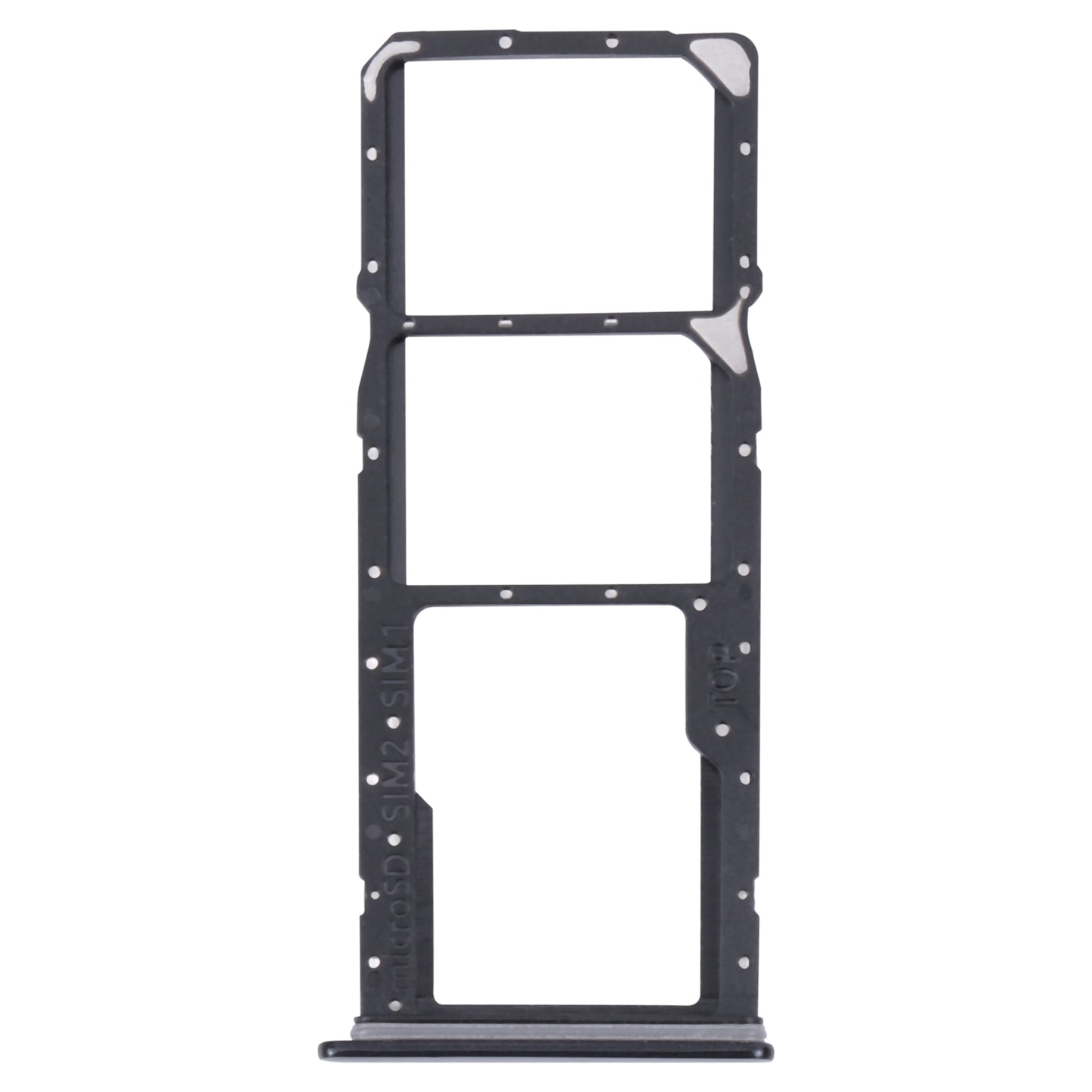 For Samsung Galaxy A04 Core SM-A042F Original SIM Card Tray + SIM Card Tray + Micro SD card tray(Black)