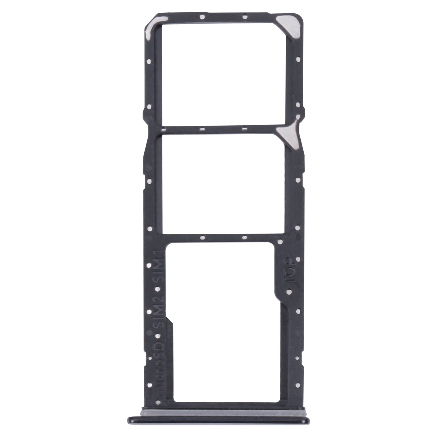 For Samsung Galaxy A04 Core SM-A042F Original SIM Card Tray + SIM Card Tray + Micro SD card tray(Black)