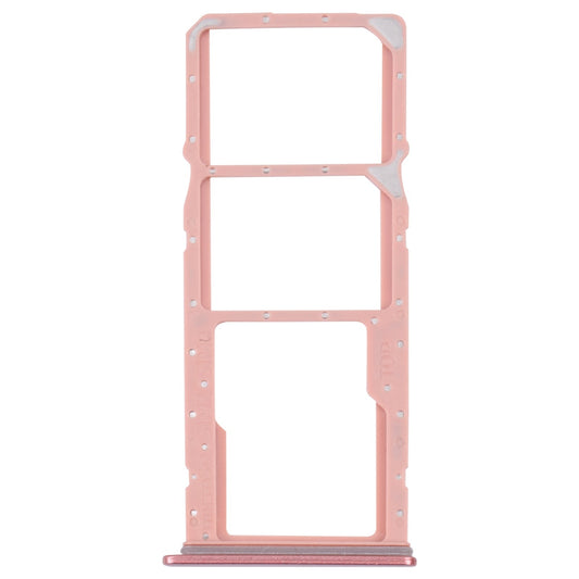 For Samsung Galaxy A04 Core SM-A042F Original SIM Card Tray + SIM Card Tray + Micro SD card tray(Rose Gold)