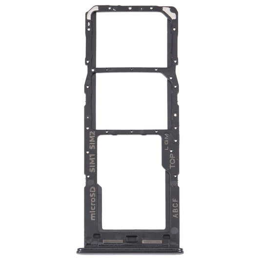 For Samsung Galaxy A23 5G SM-A236B Original SIM Card Tray + SIM Card Tray + Micro SD card tray (Black)