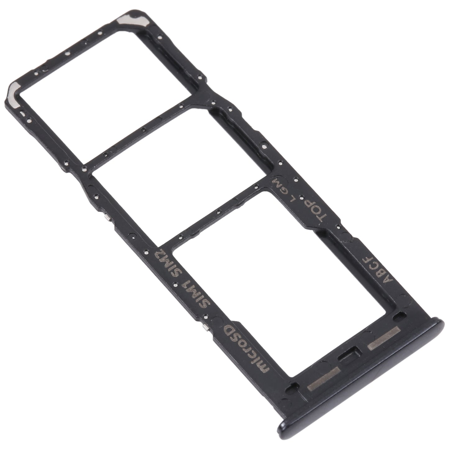 For Samsung Galaxy A23 5G SM-A236B Original SIM Card Tray + SIM Card Tray + Micro SD card tray (Black)
