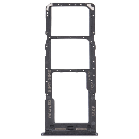 For Samsung Galaxy A23 5G SM-A236B Original SIM Card Tray + SIM Card Tray + Micro SD card tray (Black)