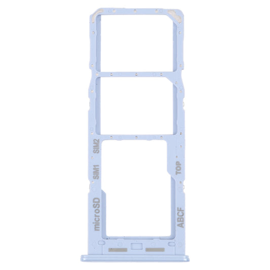 For Samsung Galaxy A23 5G SM-A236B Original SIM Card Tray + SIM Card Tray + Micro SD card tray (Blue)